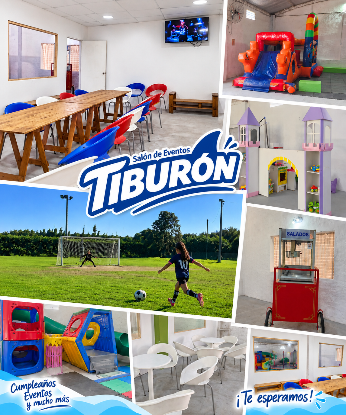 Instalaciones y juegos del nuevo Salón de Eventos Tiburón
